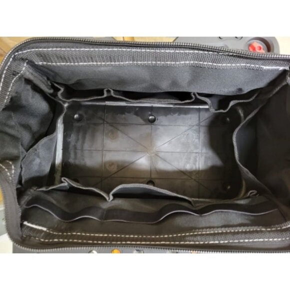 16-inch Wide Mouth Tool Bag, Heavy Duty Cloth Tool Storage Bag - Picture 3 of 3